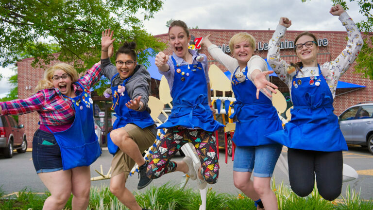 A2Z staff welcoming you and excitedly jumping