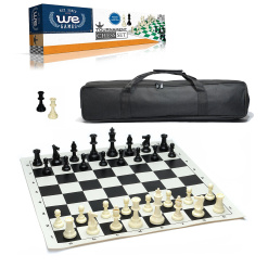 Tournament Chess Set with Canvas Travel Bag by WE Games