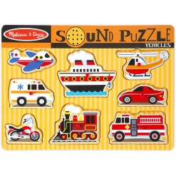Vehicles Sound Puzzle by Melissa Doug