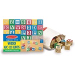 Wooden ABC 123 Blocks 50 Piece Set by Melissa Doug