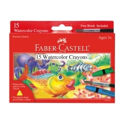 15 Watercolor Crayons by Faber Castell