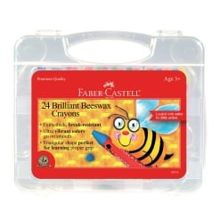 24 Brilliant Beeswax Crayons by Faber Castell