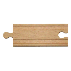 4 Straight Train Track Piece by Wooden Tracks