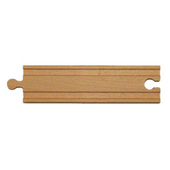 6 Straight Train Track Piece by Wooden Tracks