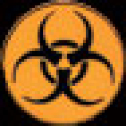 Bio Hazard Pin by WM Spear Designs