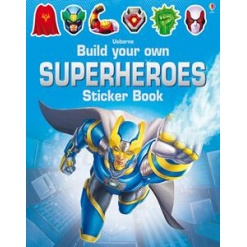 Build Your Own Superheroes Sticker Book by Usborne
