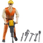 Bworld Construction Worker with Accessories by Bruder