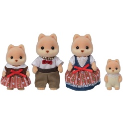 Calico Critters Caramel Dog Family by Epoch Everlasting Play