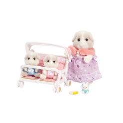 Calico Critters Patty and Padens Double Stroller Set by Epoch Everlasting Play