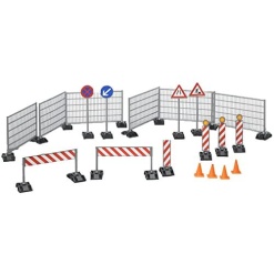 Construction Set Railings Site Signs and Pylons by Bruder