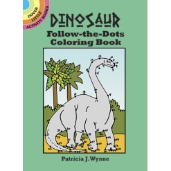 Dinosaur Follow the Dots Coloring Book by Dover Publications