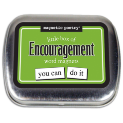 Encouragement Magnetic Poetry Tin by Magnetic Poetry