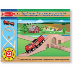 Figure 8 Wooden Train Set by Melissa Doug