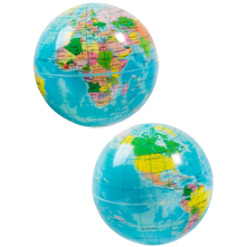 Foam Globe Ball by Warm Fuzzy Toys