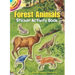 Forest Animals Sticker Activity Book by Dover Publications