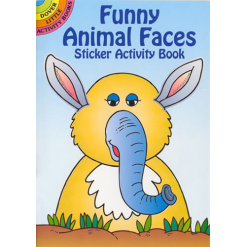 Funny Animal Faces Sticker Activity Book by Dover Publications