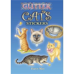 Glitter Cats Stickers by Dover Publications
