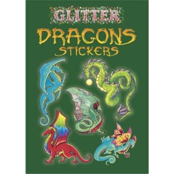 Glitter Dragons Stickers by Dover Publications