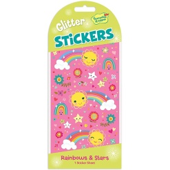 Glitter Rainbows Stars Stickers by Peaceable Kingdom