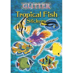 Glitter Tropical Fish Stickers by Dover Publications