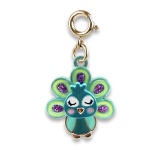 Gold Swivel Peacock Charm by Charm It