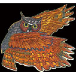Great Horned Owl Zipper Pull by WM Spear Designs