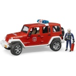 Jeep Rubicon Fire Rescue Vehicle with Fireman by Bruder