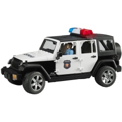 Jeep Rubicon Police Car with Policeman by Bruder