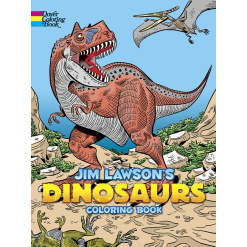 Jim Lawsons Dinosaurs Coloring Book by Dover Publications
