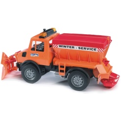 MB Unimog with Snow Plow by Bruder