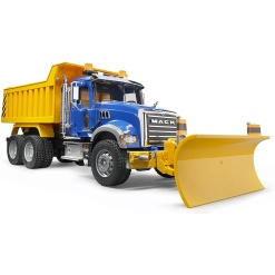 Mack Granite Dump Truck with Snow Plow by Bruder