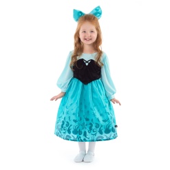 Mermaid Day Dress with Bow Medium 3 5 Years by Little Adventures scaled