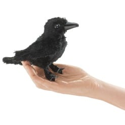 Mini Raven Puppet by Folkmanis