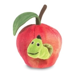 Mini Worm in Apple Puppet by Folkmanis