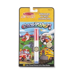 On the Go ColorBlast No Mess Coloring Pad Vehicles by Melissa Doug