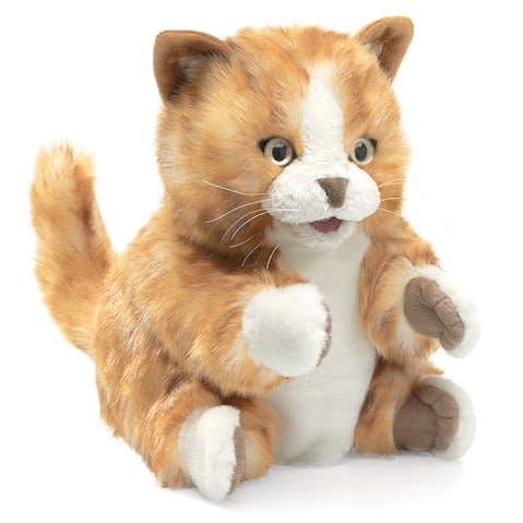 Orange Tabby Kitten Hand Puppet by Folkmanis Orange Tabby Kitten Hand Puppet by Folkmanis