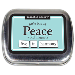 Peace Magnetic Poetry Tin by Magnetic Poetry