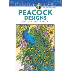 Peacock Designs Coloring Book by Dover Publications