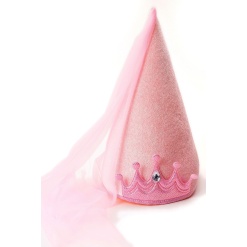 Pink Cone Princess Hat by Little Adventures scaled