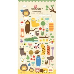 Puffy Animal Farm Stickers by BC USA