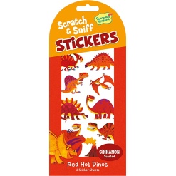 Red Hot Dinos Scratch and Sniff Sticker by Peaceable Kingdom