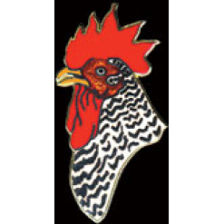 Rooster Pin by WM Spear Designs