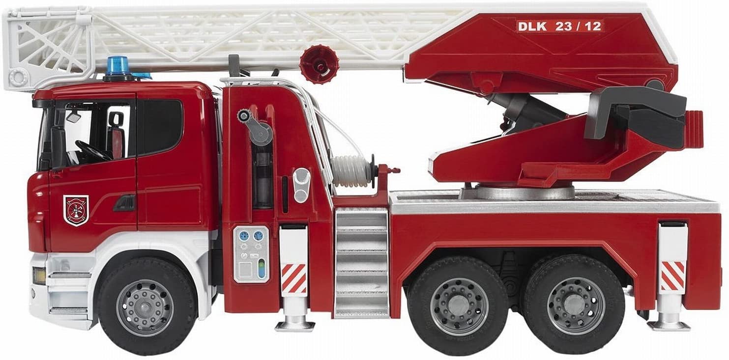 Scania R Series Fire Engine with Water Pump Lights and Sounds by Bruder