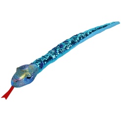 Teal Sequin Snake 54 by Wild Republic