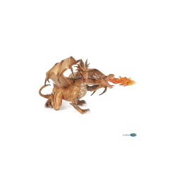 Two Headed Gold Dragon by Papo
