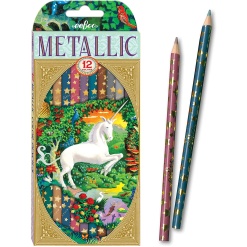 Unicorn Metallic Pencils by eeBoo