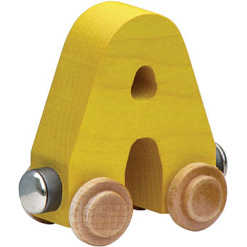 Wooden A Train Letter by Maple Landmark