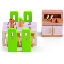 Wooden Dollhouse Dining Room by Hape