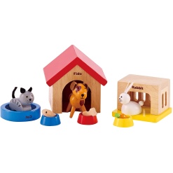 Wooden Dollhouse Family Pet Set by Hape