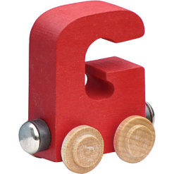 Wooden G Train Letter by Maple Landmark